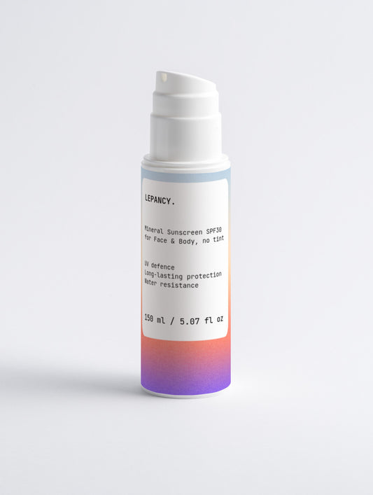 Mineral Sunscreen SPF30 for Face & Body, no tint