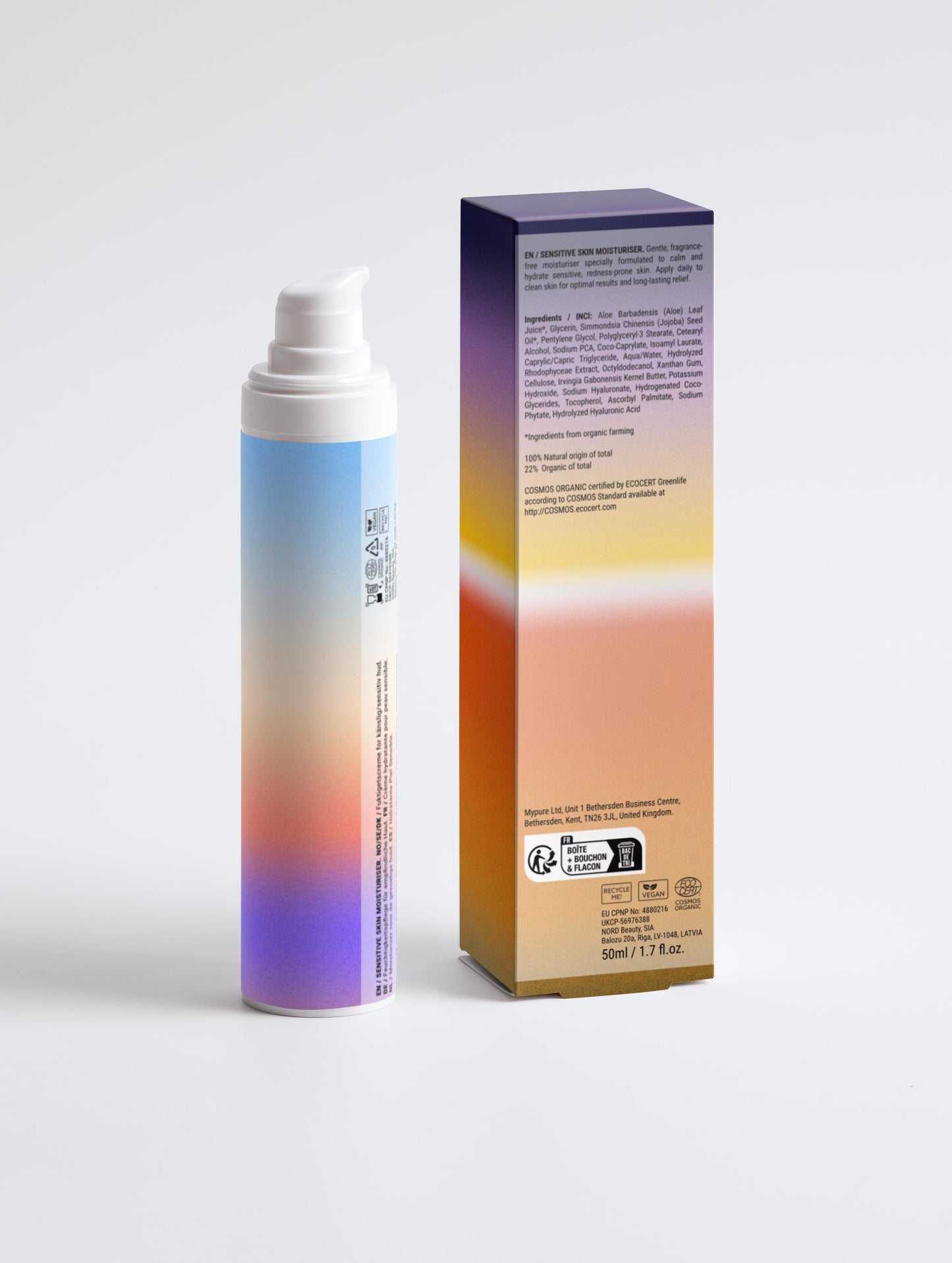Sensitive Skin Moisturiser, Fragrance Free